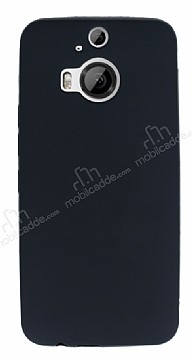 HTC One M9 Plus Mat Siyah Silikon Klf