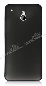 HTC One mini 0.2 mm Ultra nce effaf Siyah Rubber Klf
