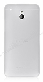 HTC One mini 0.2 mm Ultra nce effaf Beyaz Rubber Klf