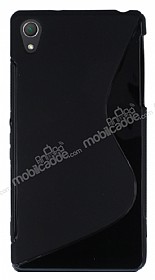 Sony Xperia Z2 Desenli Siyah Silikon Klf