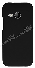 HTC One mini 2 Sert Mat Siyah Rubber Klf