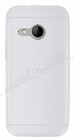 HTC One mini 2 effaf Beyaz Silikon Klf