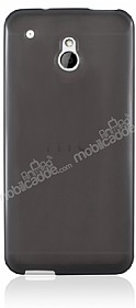 HTC One Mini effaf Siyah Silikon Klf