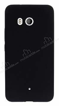 HTC U11 Mat Siyah Silikon Klf