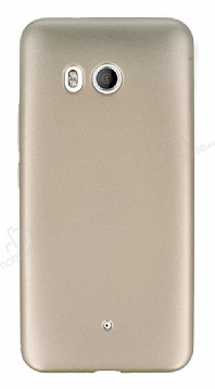 HTC U11 Mat Gold Silikon Klf