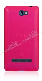 HTC Windows Phone 8S effaf Pembe Silikon Klf