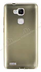 Huawei Ascend Mate 7 Metalik Gold Silikon Klf