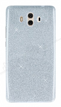 Huawei Mate 10 Simli Silver Silikon Klf