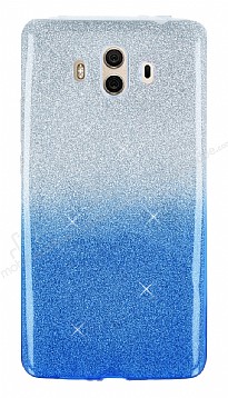 Huawei Mate 10 Simli Mavi Silikon Klf