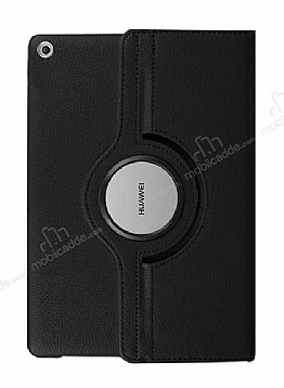 Huawei MediaPad T3 7.0 360 Derece Dner Standl Siyah Deri Klf