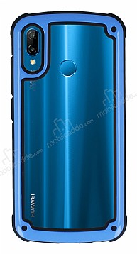 Huawei P20 Lite Jelly Bumper effaf Ultra Koruma Mavi Klf