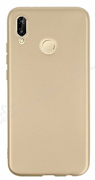 Huawei P20 Lite Mat Gold Silikon Klf