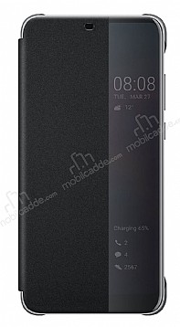 Huawei P20 Lite Orjinal Flip Cover Siyah Klf