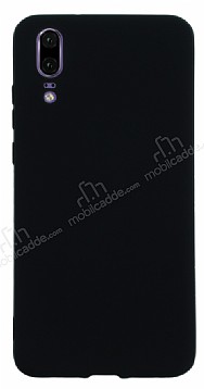 Huawei P20 Mat Siyah Silikon Klf