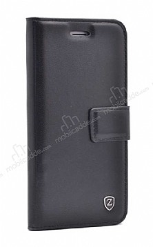 Kar Deluxe Huawei P40 Lite Kapakl Czdanl Siyah Deri Klf