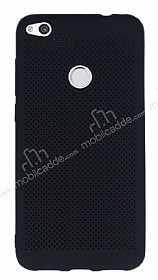 Huawei P9 Lite 2017 Noktal Mat Siyah Silikon Klf