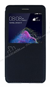 Huawei P9 Lite 2017 Pencereli nce Kapakl Siyah Klf