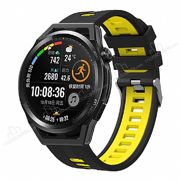Huawei Watch GT 2 46 mm Siyah-Sar Silikon Kordon