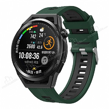 Huawei Watch GT 2 46 mm Yeil-Siyah Silikon Kordon