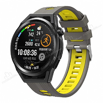 Huawei Watch GT 2 46 mm Gri-Sar Silikon Kordon