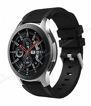 Huawei Watch GT 2 izgili Silikon Siyah Kordon (46 mm)