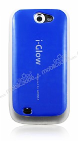i-Glow Samsung i8150 Galaxy W Mavi Silikon Klf