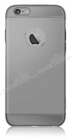ibacks Essence II iPhone 6 / 6S Premium Metal Dark Silver Rubber Klf