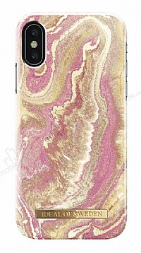 iDeal of Sweden iPhone X / XS Golden Blush Marble Klf