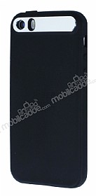 iFace iPhone SE / 5 / 5S Kamera Korumal Siyah Silikon Klf