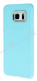 iFace Samsung Galaxy S6 Edge Plus Kamera Korumal Mavi Silikon Klf