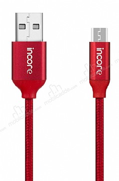 incore inLine Micro USB rgl Krmz Kablo 2m