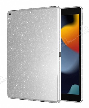 iPad 10.2 2020 8.Nesil Simli Silver Silikon Klf