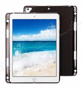 iPad 10.2 Kalemlikli Tablet Siyah Silikon Klf