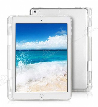 iPad 2 / 3 / 4 Kalemlikli Tablet effaf Silikon Klf