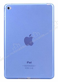 iPad 2 / 3 / 4 effaf Mavi Silikon Klf