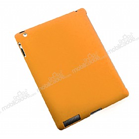 iPad 2 / iPad 3 / iPad 4 Smart Cover Uyumlu Turuncu Rubber Klf