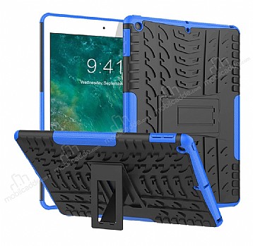 iPad 10.2 Ultra Sper Koruma Standl Mavi Klf