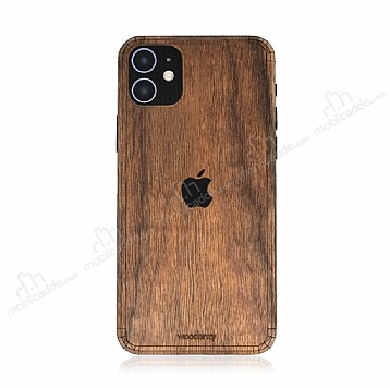 Woodenzy iPhone 11 Doal Ceviz Ahap Kaplama