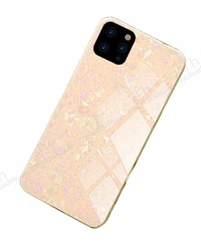 iPhone 11 Pro Granit Desenli Gold Rubber Klf