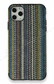 iPhone 11 Pro Mavi rg Kuma Silikon Klf