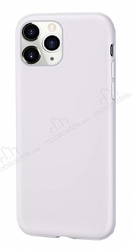iPhone 11 Pro Max Rainbow Beyaz Silikon Klf