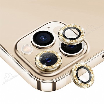 iPhone 12 Pro 6.1 in Gold Tal Kamera Lens Koruyucu