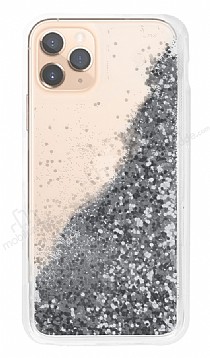 iPhone 11 Pro Max Simli Sulu Silver Rubber Klf