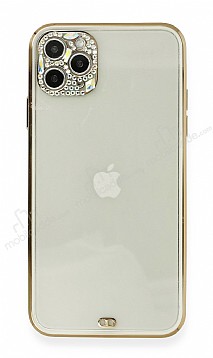 iPhone 11 Pro Tal Kamera Korumal Beyaz Silikon Klf