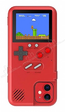 iPhone 11 Oynanabilir Tetris Gameboy Krmz Telefon Klf