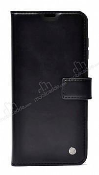 Kar Deluxe iPhone 12 / 12 Pro 6.1 in Kapakl Czdanl Siyah Deri Klf