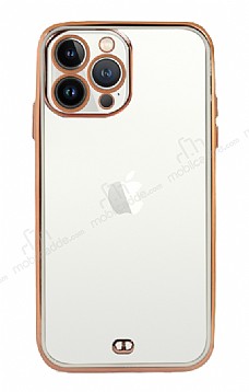 iPhone 12 Pro 6.1 in Kamera Korumal Bumper Beyaz Silikon Klf