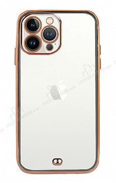 iPhone 12 Pro 6.1 in Kamera Korumal Bumper Siyah Silikon Klf