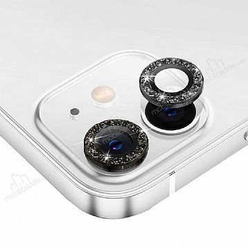 iPhone 12 Mini 5.4 in Tal Siyah Kamera Lens Koruyucu