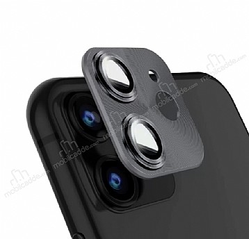 iPhone 12 Mini 5.4 inç Metal Dark Silver Kamera Lens Koruyucu